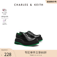 CHARLES & KEITH CHARLES&KEITH;女鞋CK1-70580193学院风系带德比鞋女