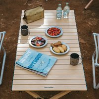 Naturehike 挪客铝合金蛋卷桌便携式户外露营野餐折叠桌桌椅装备