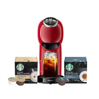 Dolce Gusto 星巴克（Starbucks）多趣酷思胶囊咖啡机Genio Plus 小精灵红  送胶囊24粒