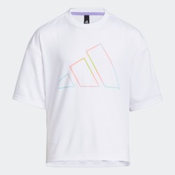 adidas 阿迪达斯 女大童运动短袖T恤HE2533