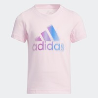 adidas 阿迪达斯 女小童运动短袖T恤HE0038