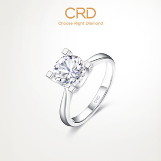 克徕帝（CRD）【门店同款】Choose Right系列 CC-COUPLE简约钻石戒指 GIA 40分D色SI2