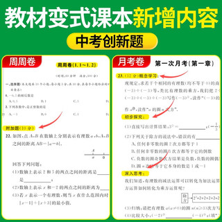 名校课堂单元测试卷周测卷七八年级上下册语文数学英语物理全套期中期末卷初中初一初二精真题卷真题专选 七年级上册 【全国版】数学【人教版】