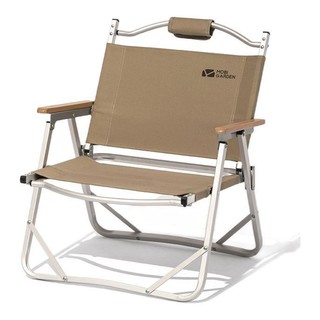 牧高笛 折叠椅 户外露营野餐休闲椅铝合金轻量椅折叠低躺椅 低躺椅/暖沙色