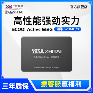 ZHITAI 致态 长江存储SC001 Active 256G SSD固态硬盘SATA3