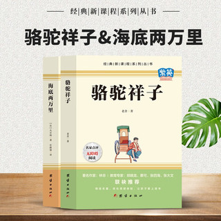 【全2册】骆驼祥子+海底两万里 七年级下册课外阅读书籍原中世界名