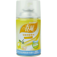 春风 空气清新剂喷雾 自动喷香机专用补充液 酒店卫生间除味 300ml 柠檬