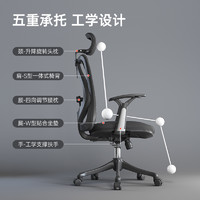 88VIP：SIHOO 西昊 人体工学椅M16电脑椅电竞椅家用舒适靠背座椅办公椅子