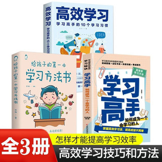 给孩子的第一本学习方法书+高效学习+学习高手（全3册）如何成为一个会学习的人