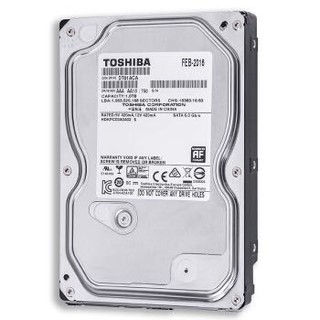 TOSHIBA 东芝 机械硬盘  台式机硬盘 SATA接口 3.5英寸 1TBDT01ACA100