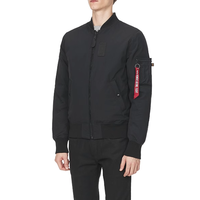 寒流来了：ALPHA INDUSTRIES 男装魔术贴军风标签羽绒服 M48510G