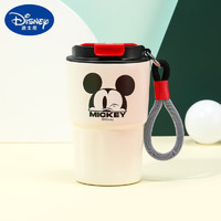 迪士尼（Disney）不锈钢咖啡杯大容量不锈钢带盖保温随行杯外带车载便携水杯大号 米奇