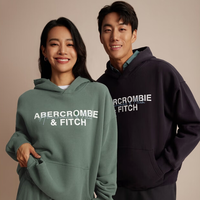 Abercrombie & Fitch 男女同款 美式复古抓绒卫衣 322931-1