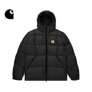 寒流来了：carhartt WIP 经典LOGO标签多口袋绗缝连帽羽绒服 3A004L