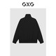 GXG 男装 21年冬季新款商场同款自游系列黑色棉服外套