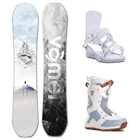 VAmei 雪板单板滑雪板套装传统固定器滑雪鞋刻滑平花板全地域单板 VM21 151