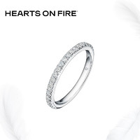 周大福 HEARTS ON FIRE VELA系列 PAVE 铂金钻石戒指 UA5022 14.5号