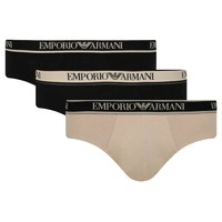 EMPORIO ARMANI Armani/阿玛尼EA 男士时尚鹰标三件装三角裤内裤 111734 3R717