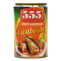 鲜得味 555牌油炸沙丁鱼罐头155g*2罐即食健身三明治寿司高蛋白低脂食品