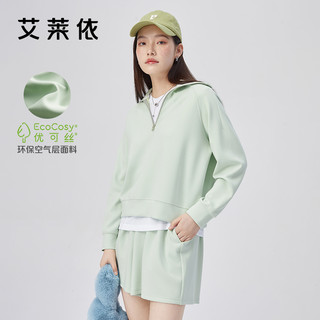 ERAL 艾莱依 2022年春季新款时尚洋气爆款运动服休闲短裤卫衣运动套装女