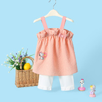 SNOOPY 史努比 夏季新款清新甜美儿童套装甜美女童套装