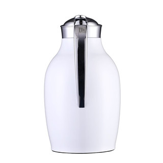 利快保温壶玻璃内胆热水瓶大容量暖水壶开水壶家用热水壶 维纳斯保温壶白色1.0L