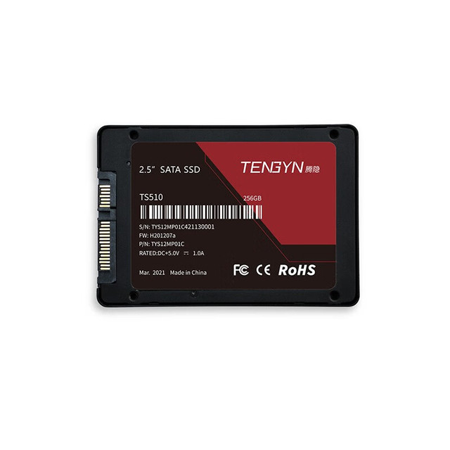 腾隐 台式机笔记本SATA 3.0 接口SSD固态硬盘 TS510 512GB