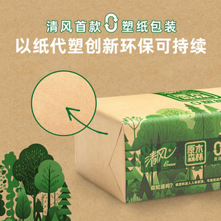 Breeze 清风 原木森林0塑纸环保抽纸3层120抽卫生纸面巾纸巾餐巾纸整箱 整箱