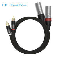KHADAS Tone 2 系列 平衡 RCA 转 XLR-3 音频线材 1m（两根）