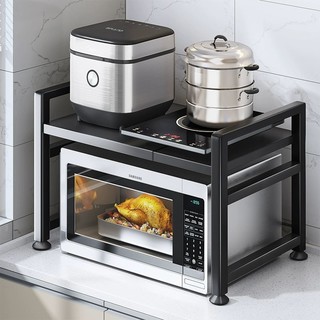 厨房微波炉架置物架多功能多层架子烤箱收纳架家用台面电饭锅支架