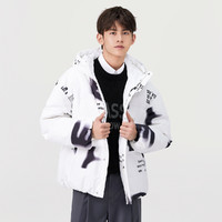 Semir 森马 变形文字印花oversize活力帅气羽绒服