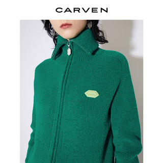 CARVEN 卡纷 女士高领针织衫 6232V2404602 绿色 XL