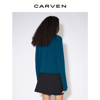 CARVEN 卡纷 女士高领针织衫 6232V2404601 藏青 M