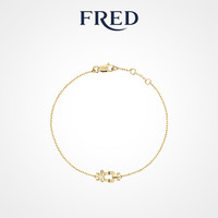 FRED 斐登 FORCE 10系列 6B1140 几何18K黄金手链 17cm 1.7g