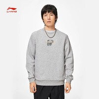 LI-NING 李宁 男子卫衣秋冬季反伍BADFIVE套头衫舒适圆领运动服卫衣