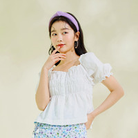 E·LAND 衣恋 女士短款衬衫 EEBWB25W1C39