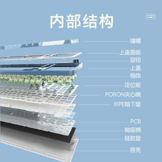 ROYAL KLUDGE RK S98三模无线机械键盘蓝牙有线2.4G热插拔RGB游戏办公TOP结构