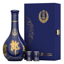 langjiu郎酒青花郎单瓶礼盒53度酱香型高度白酒500ml白酒礼盒赠青花郎