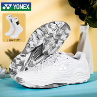 YONEX 尤尼克斯 网球鞋轻量舒适防滑网羽通用女款SHTF5LACEX白38码