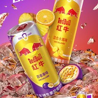 Red Bull 红牛 RedBull红牛维生素能量饮料325ml*6罐百香果混合水果