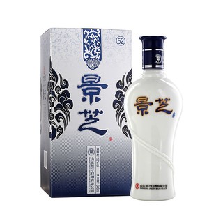 景芝 青花白酒 浓香型山东景阳春白酒 52度 500mL 6瓶 整箱装