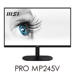 MSI 微星 23.8英寸 FHD 100Hz 1ms (MPRT) VA面板 莱茵护眼认证 支持壁挂 家用电竞办公显示器 PRO MP245V
