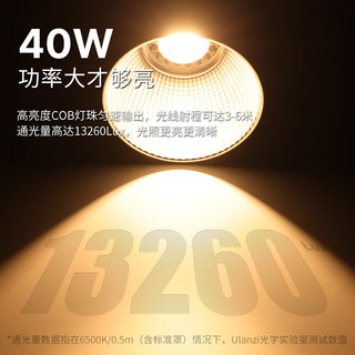 ulanzi 优篮子 LT028 40W掌上补光灯（单灯）内置电池双色温COB灯摄影灯