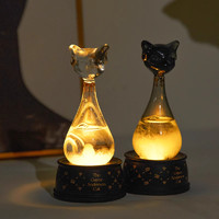 88VIP：大英博物馆 盖亚安德森猫天气风暴瓶氛围小夜灯桌面摆件生日礼物