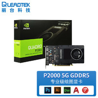 LEADTEK 丽台 NVIDIA Quadro P2000 显卡 5GB 黑色