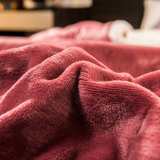 名创优品（MINISO）三层加厚毛毯被子 冬季双人保暖拉舍尔法兰绒毯盖毯 200*230cn