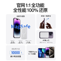 88VIP：Xundd 讯迪 迷你磁吸无线充电宝10000毫安适用苹果15/14Magsafe20W快充