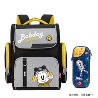 BoBDoG 巴布豆 组合搭配 超轻专柜同款一体式护脊款书包38/40cm1-6儿童书包男