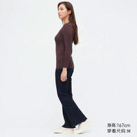 UNIQLO 优衣库 轻舒暖 女装HEATTECH圆领T恤 450730