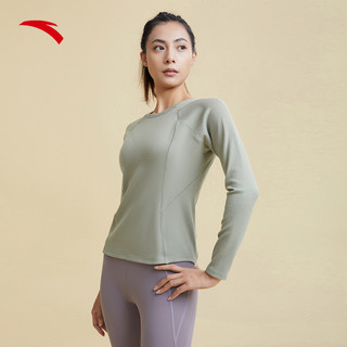 安踏速干衣丨长袖T恤女夏季瑜伽服衣跑步服运动上衣打底衫